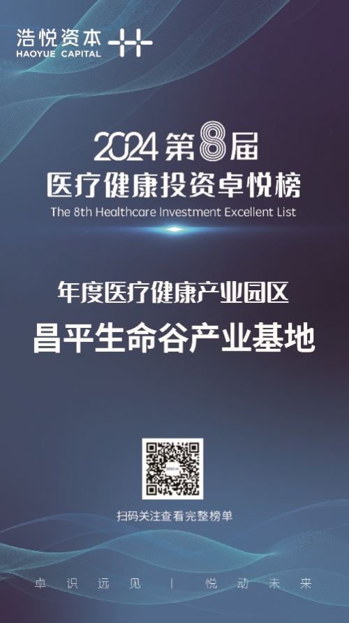 卓悦榜丨昌平人命谷工业基地荣膺“年度医疗强健工业威廉希尔williamhill园区”奖项(图1)